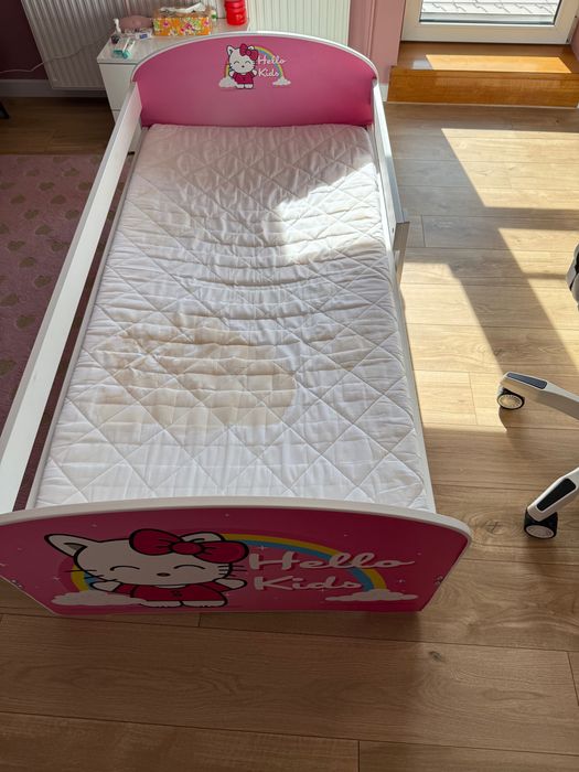 Łóżko dziecięce Hello Kitty 160x80 z materacem