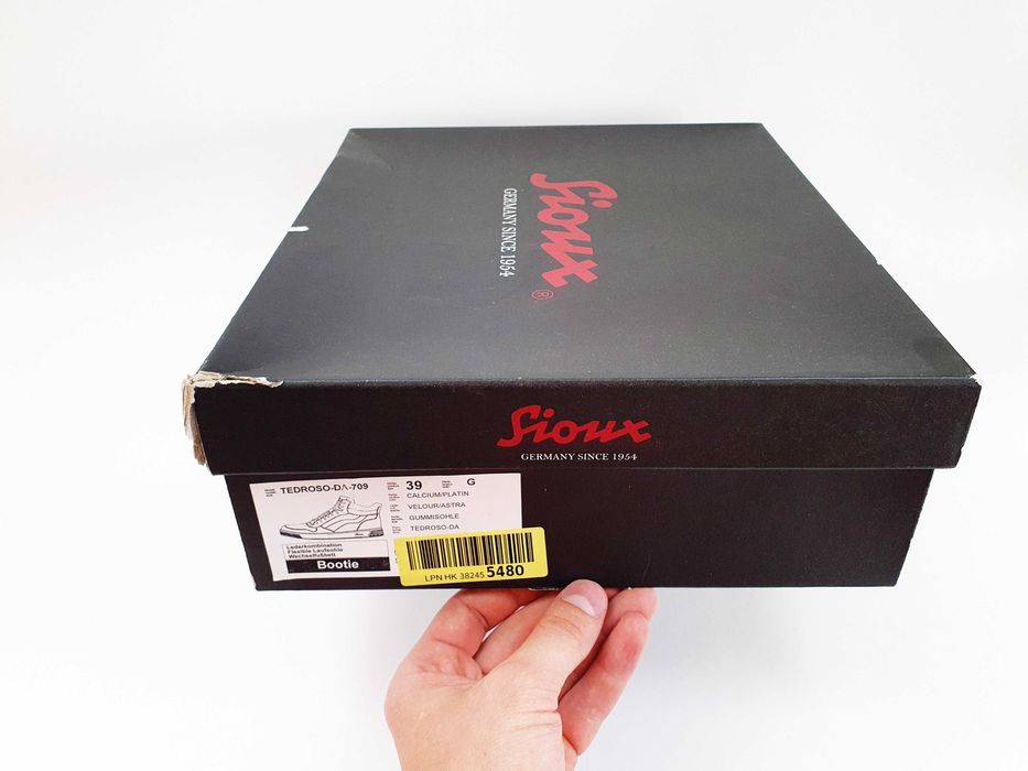 Женские кеды ботинки Sioux Made in Germany 39 25.5 см 9 US