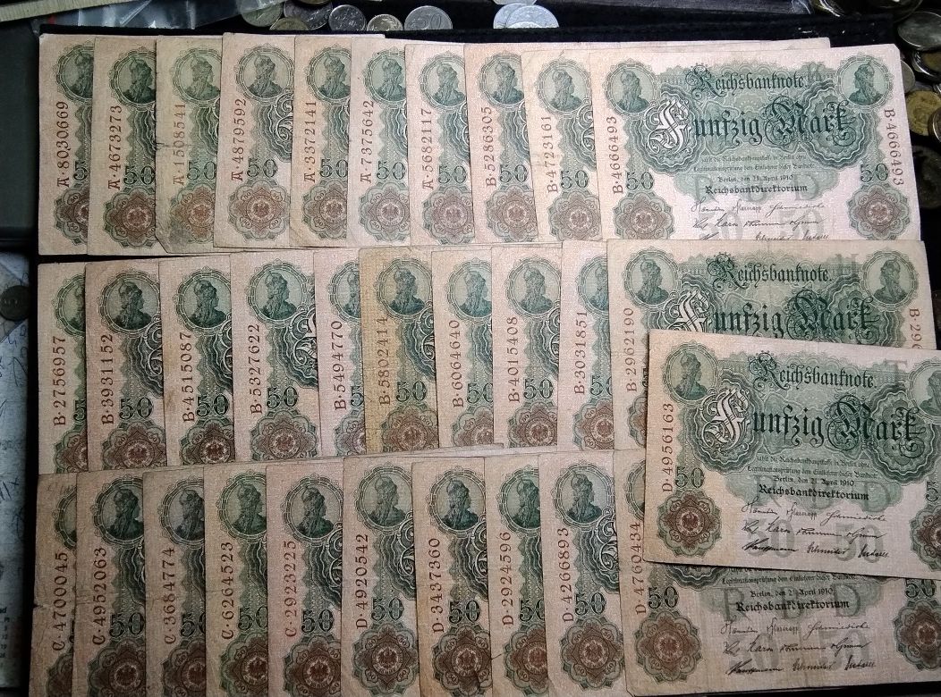 Niemcy stare banknoty 61 sztuk