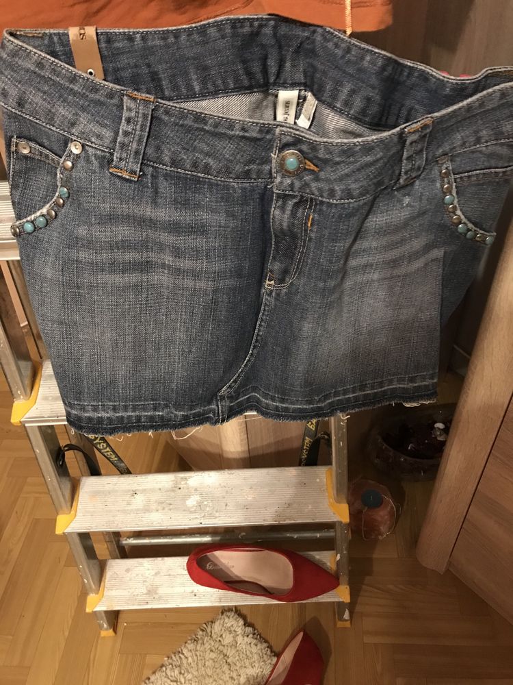 Spódnica dżinsowa ciemna Mng Jeans, roz. XL