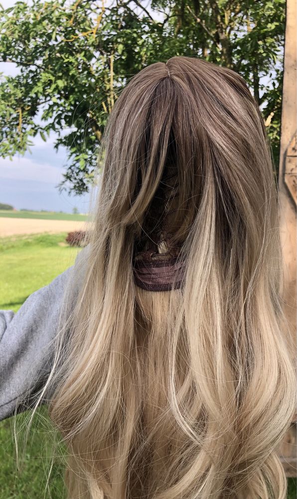 Peruka syntetyczna vebonny blond ombre