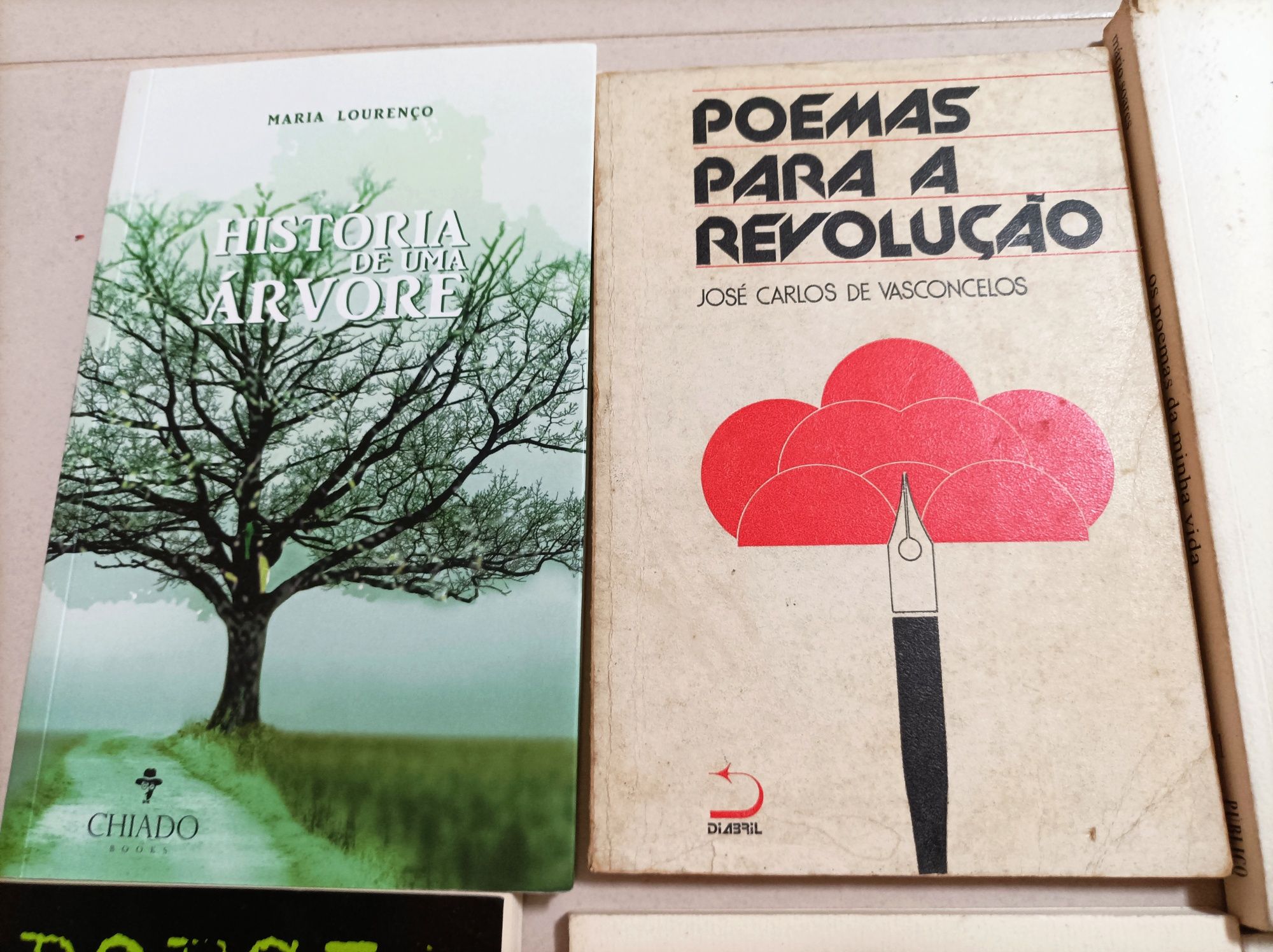 Livros de Poesia (Manuel Alegre, Mário Soares, Jorge Pessoa Amaral)