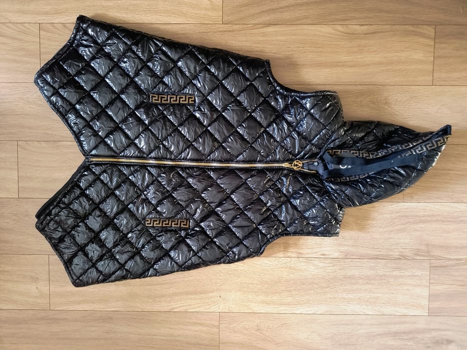 Bezrękawnik pikowany długi