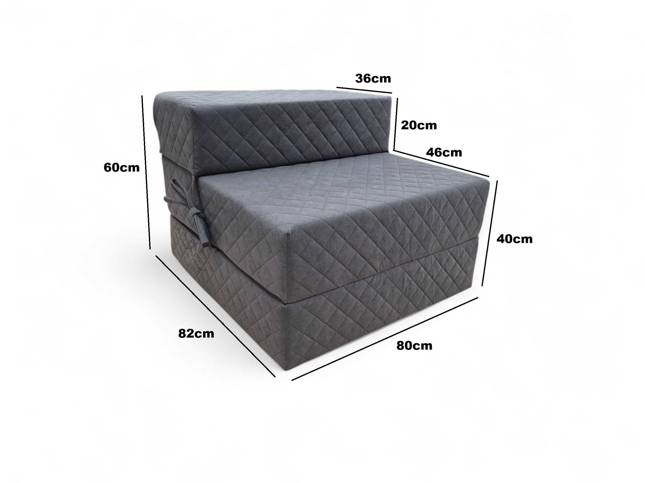 Materac składany gr.20cm! Fotel pufa dostawa
