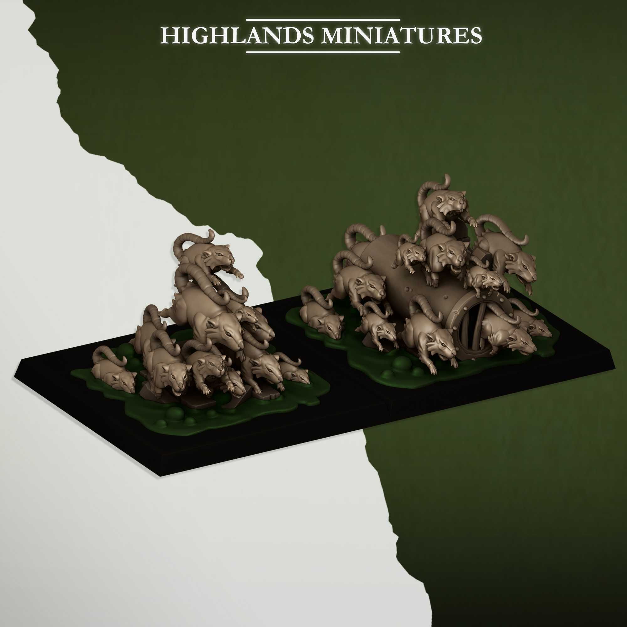 Rat Swarm x2 - ToW AoS WFB - Highlands x2 komplet