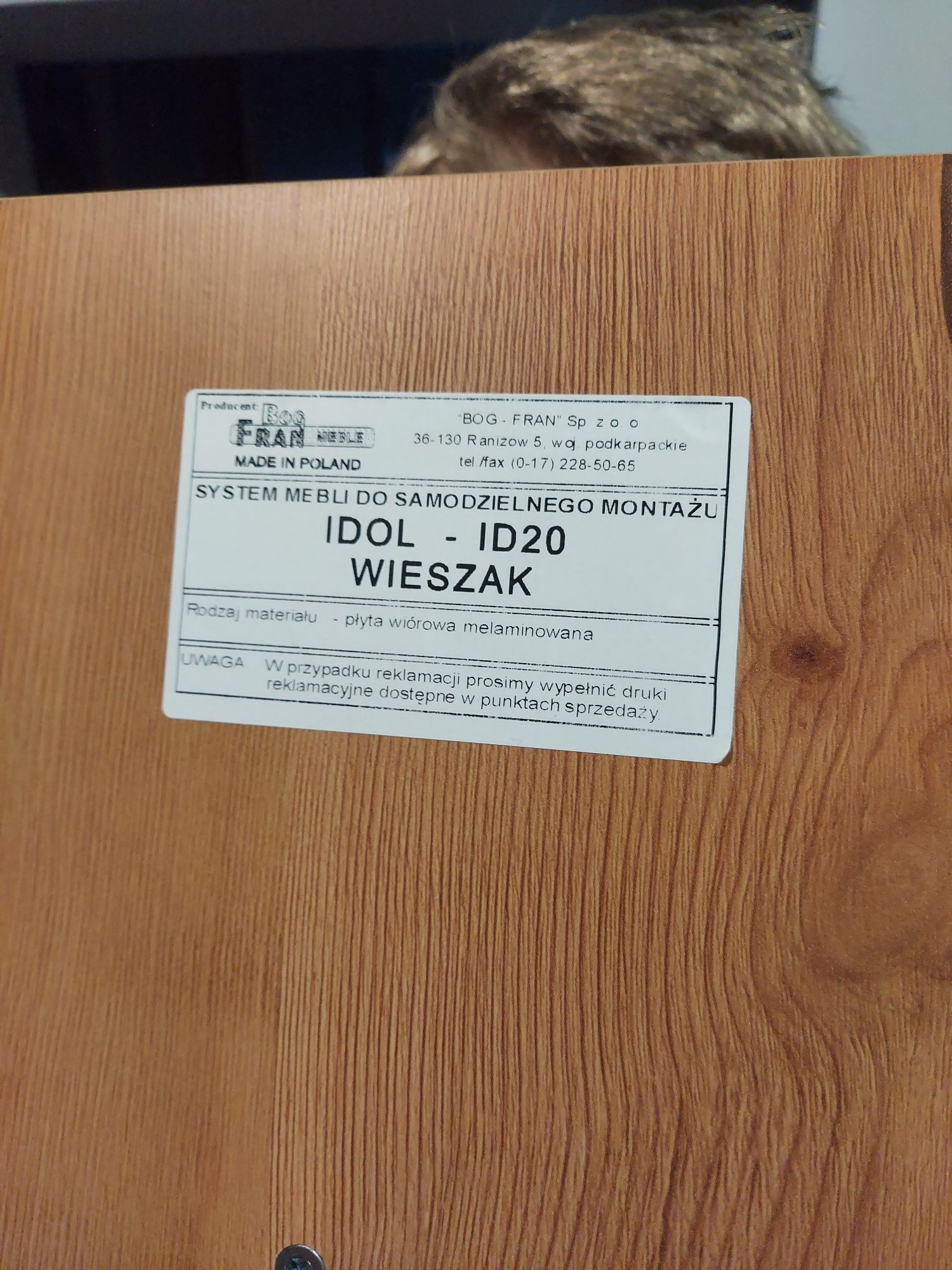 Wieszak z szafką na buty IDOL