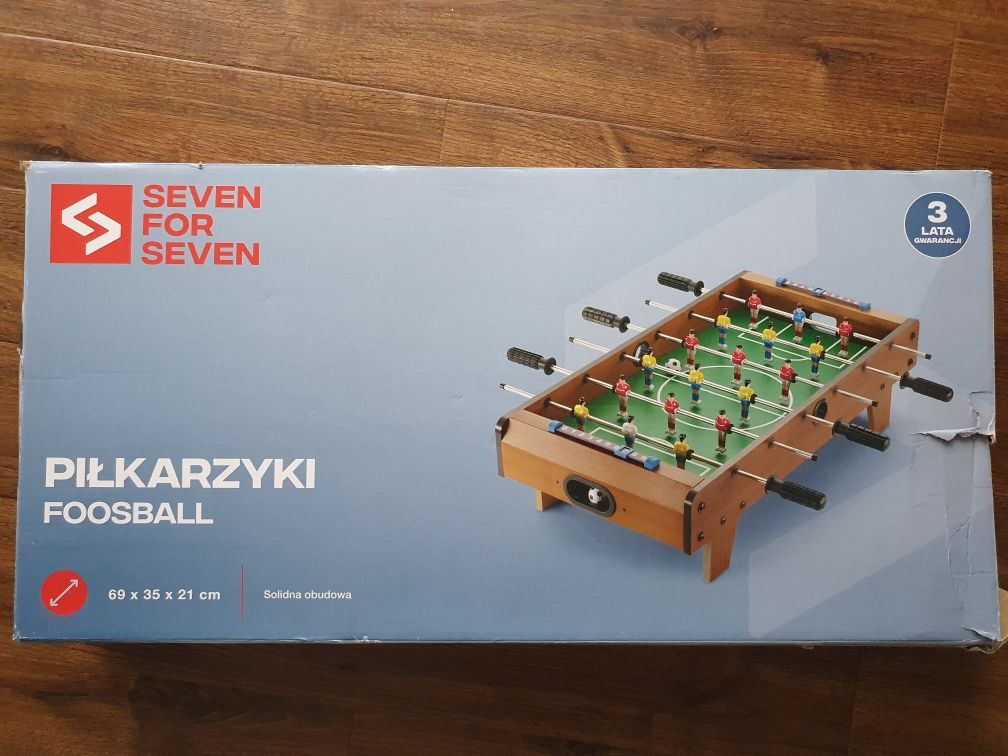 Piłkarzyki piłkarze Seven for seven - stół do gry 69x35x21 cm NOWE