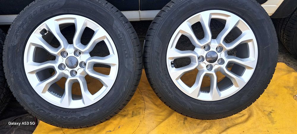 4 x Alu. Jeep Cherokee Compass Renegade opony Pirelli 235/55/17 zima