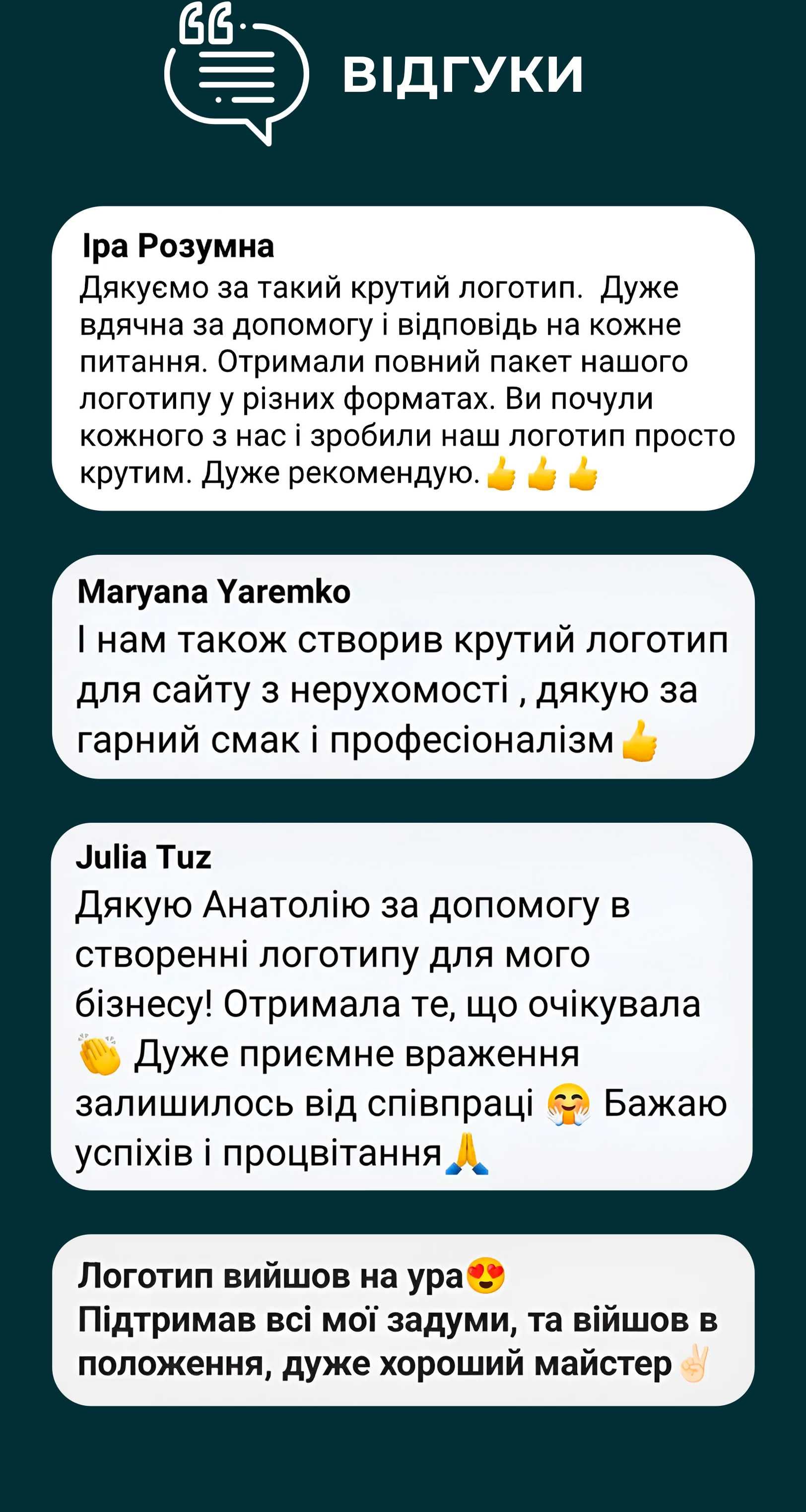 Графічний Дизайн, Логотип, Візитка Неймінг, Реклама для вашого бізнесу