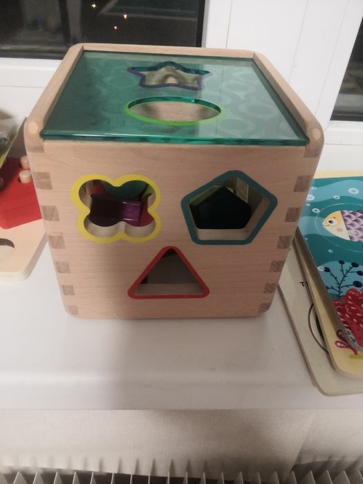 Сортер деревянный кубик