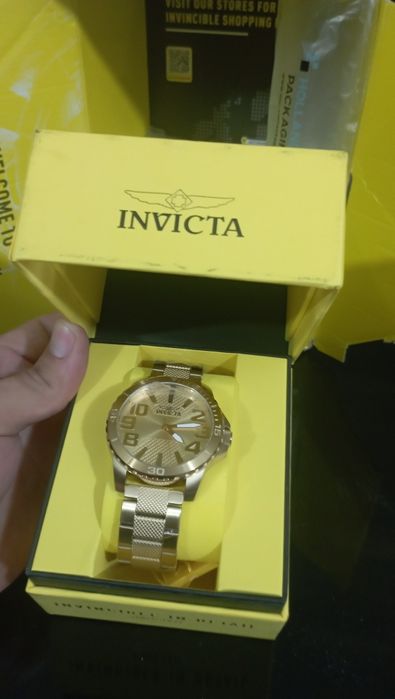 Relógio invicta original dourado novo