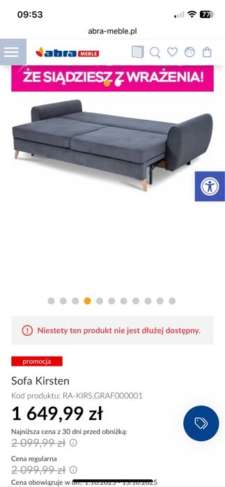Sofa z funkcja spania