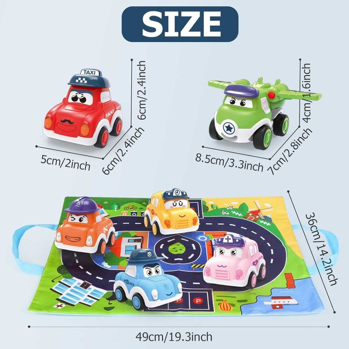 Mata Droga dla Samochodzików Auta zestaw 6 szt. P375