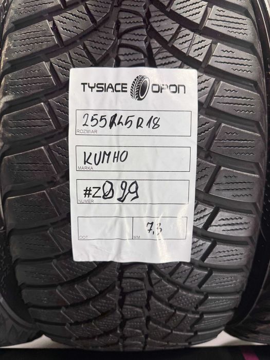 Opony Zimowe 255/45/18 Kumho WinterCraft Komplet #Z929