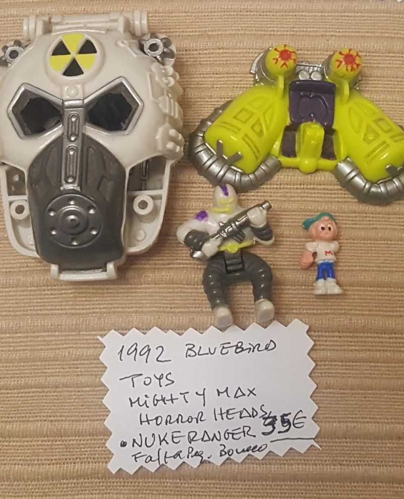 1992 - Bluebird toys Mighty Max Horror Heads - NUKE RANGER (completo)