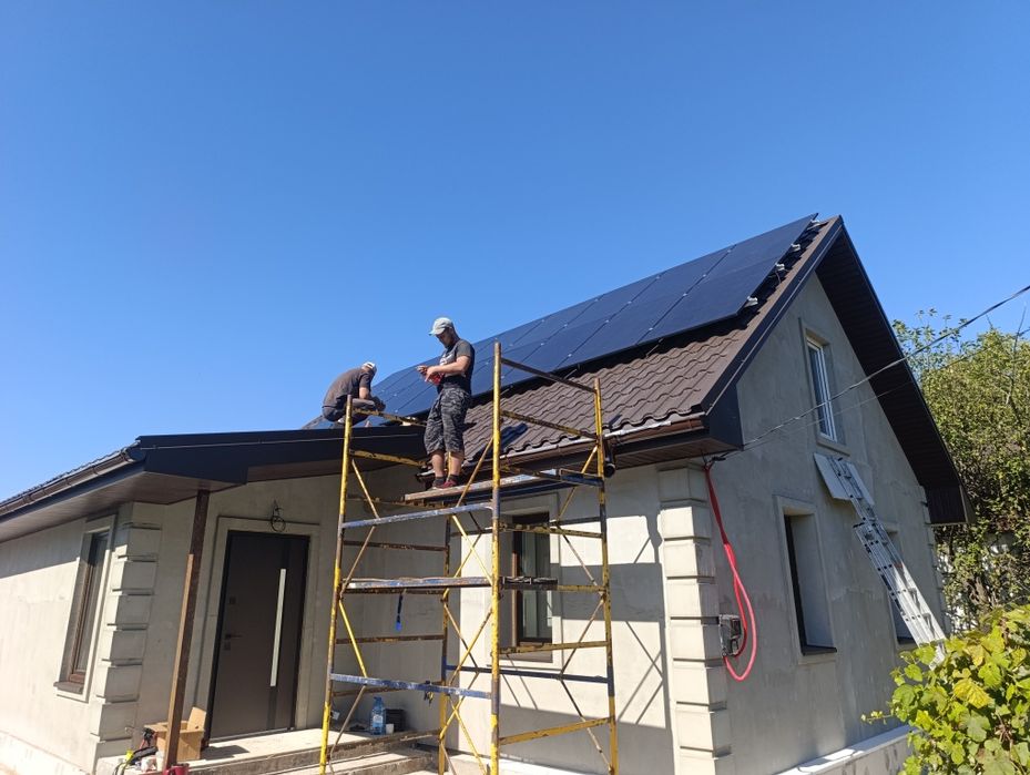 Установка солнечных панелей ,инвекторов с акб!