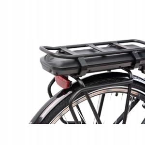 Rower elektryczny damski miejski rama 48 cm 28 biały 10ah 250w