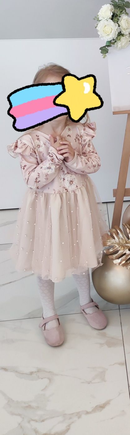 Przepiękna sukienka Sophie Design Wild Roses rozmiar 98