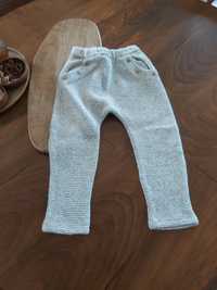 RESERVED*Grubsze spodnie z kieszeniami, dzianinowe*r.104 obniżony stan