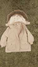 Kurtka zimowa dla dziewczynki parka 80/86 H&M jak nowa