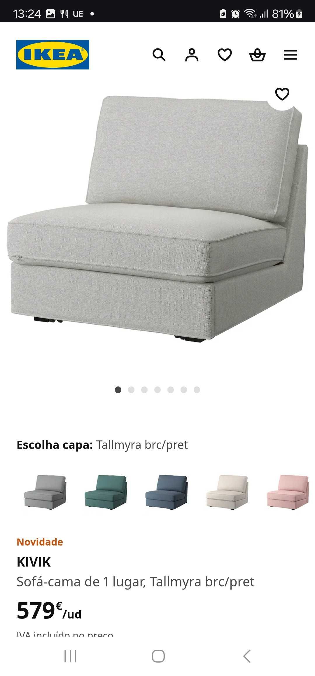 Sofá - cama de 1 lugar