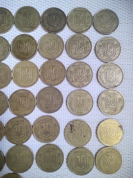 Монети України обігові 1992-2025р.(1,2,5,25,50коп. 1грн.) року