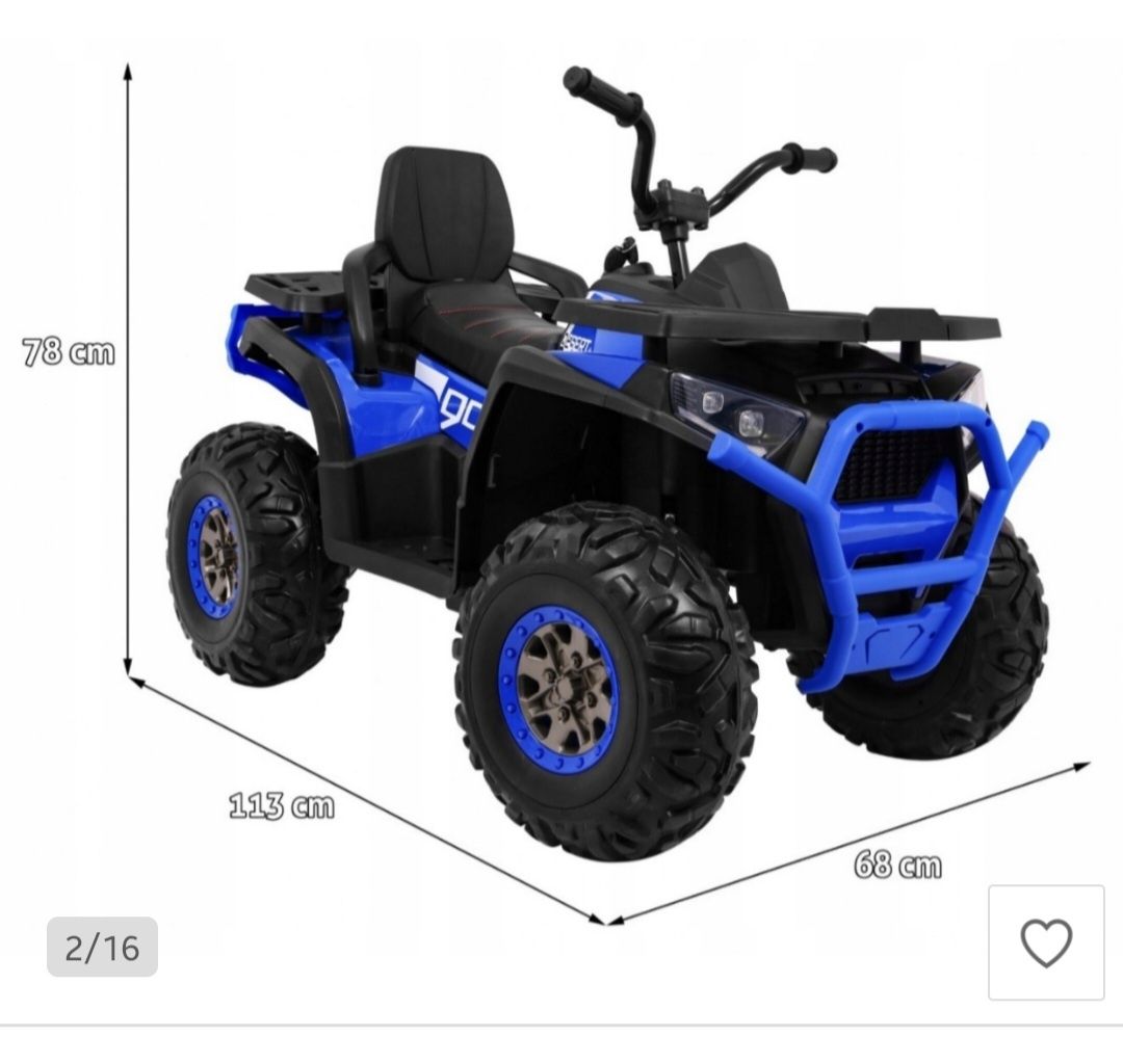 Pojazd Quad ATV Desert XMX-607 Napęd 4x4 z Pilotem Niebieski