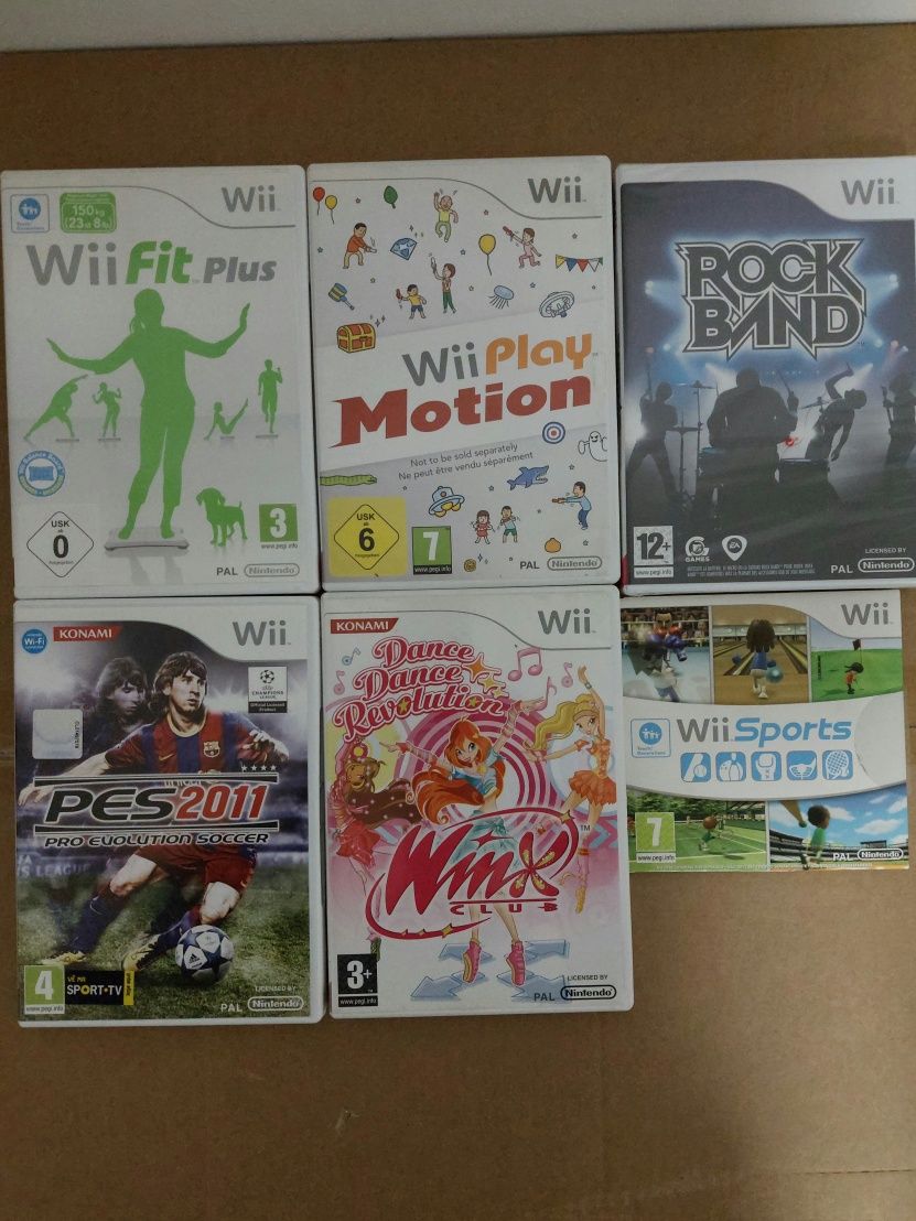 Wii+ 6 jogos + acessórios