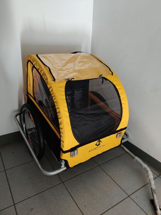 Przyczepka rowerowa wózek rowerowy dla 2 dzieci nowy uniwersalny