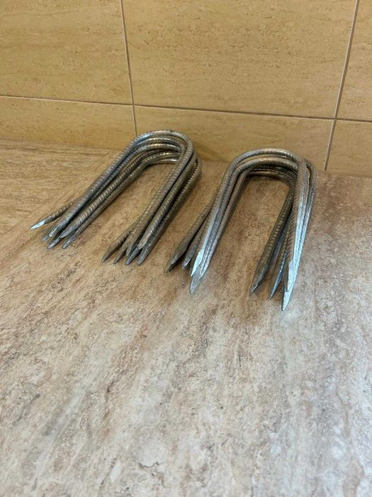 Pręt zbrojeniowy U 30 cm stal ocynkowana kotwa ogrodowa 12 szt