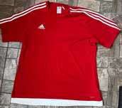 Футболка мужская Adidas climalite красная