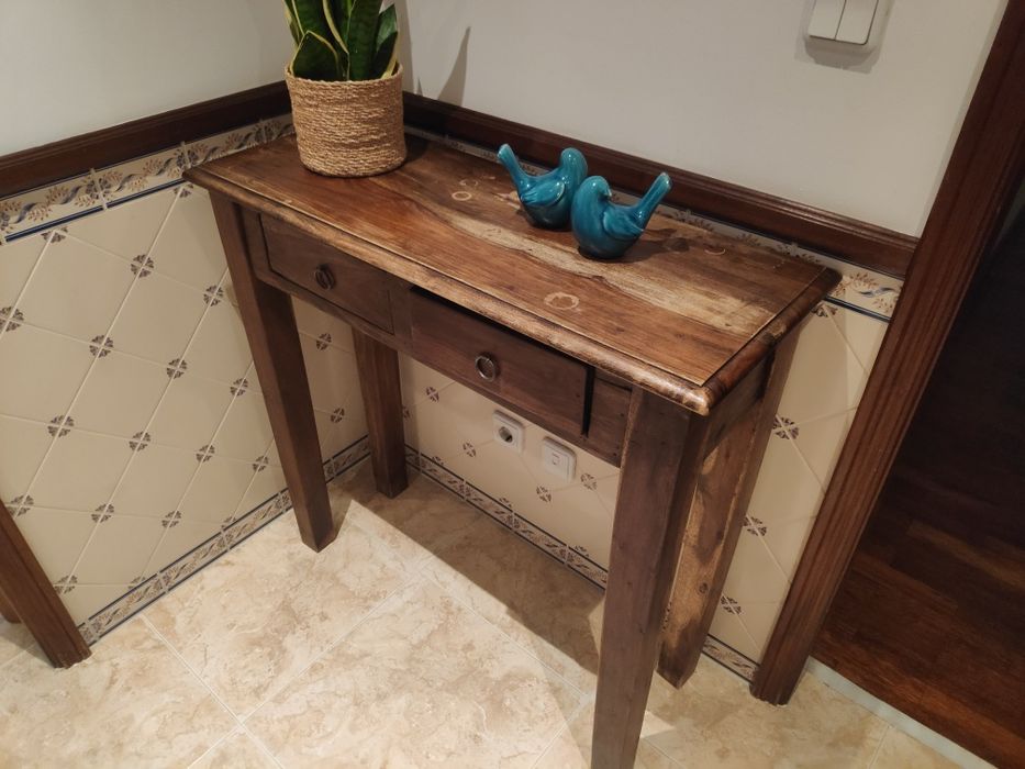 Mesa consola de madeira
