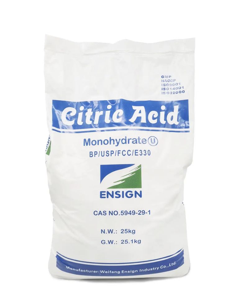 Лимонная кислота пищевая Citric Acid Е-330 25 кг