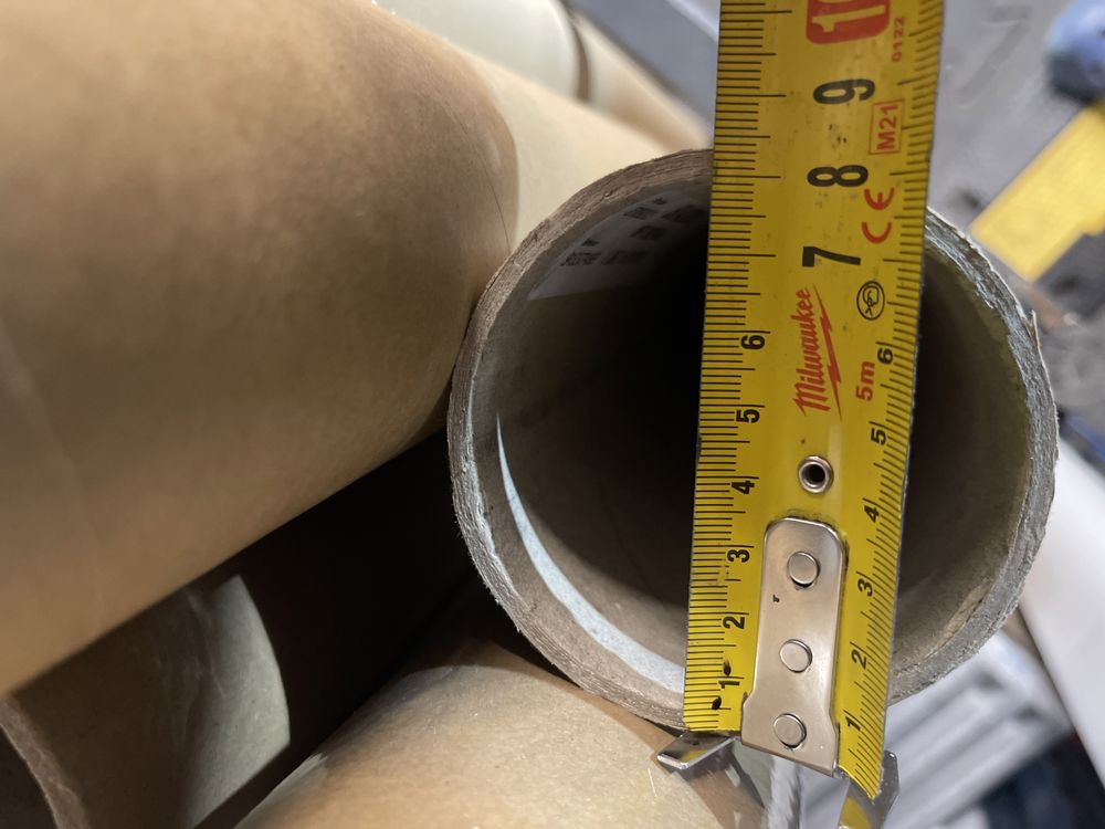 Gilzy Gilza rura tektórowa około 8cm śednicy długość 1-1,6m