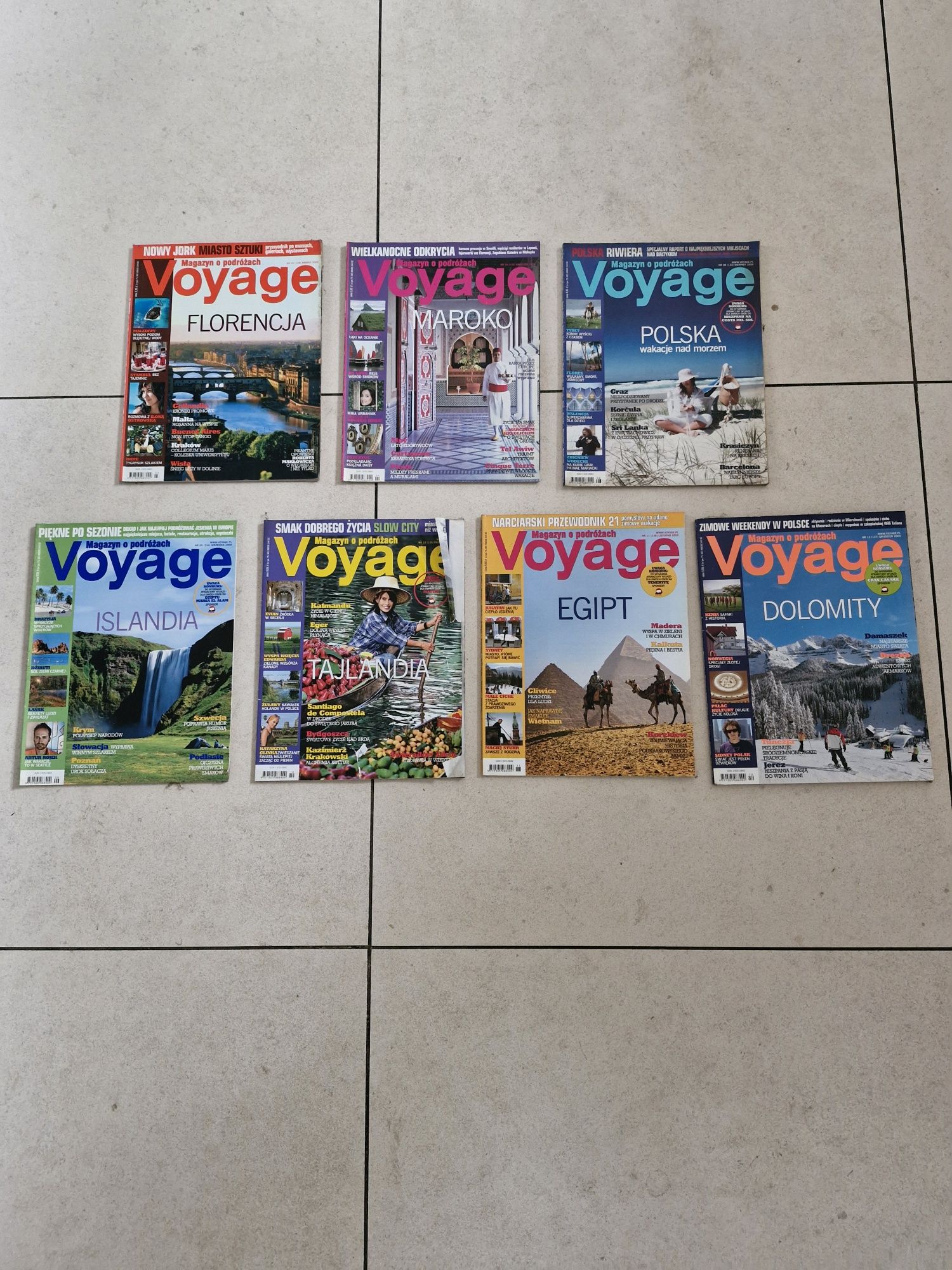 Gazeta Voyage 2009 rok 7 sztuk