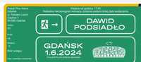 Dwa bilety na Dawida Podsiadło w Gdańsku