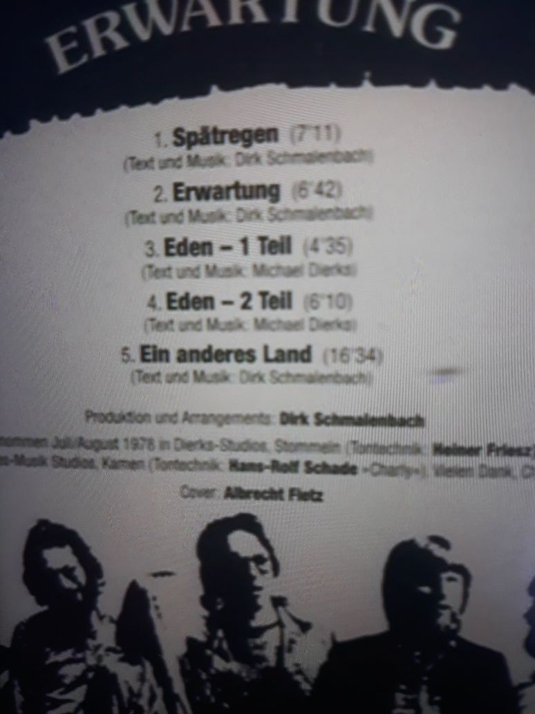 Archiwum Symphonic Prog Rocka EDEN- Erwartung. 1977.