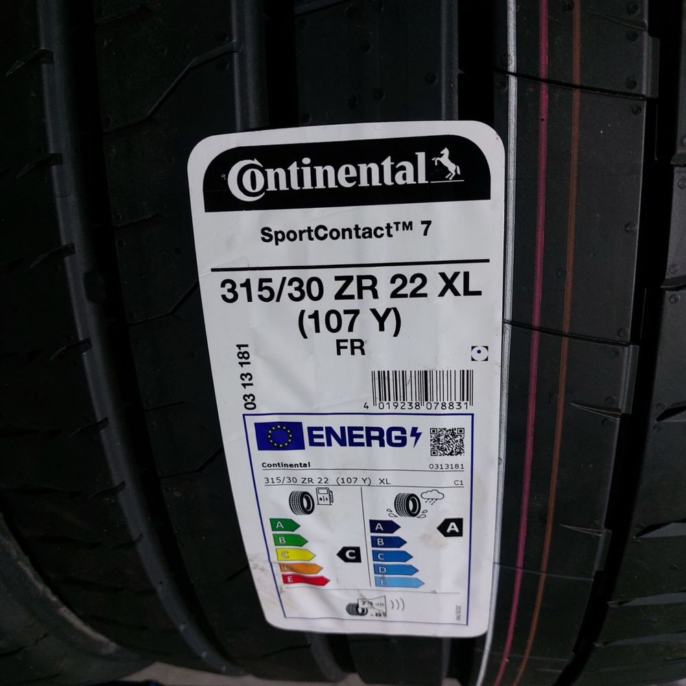 315/30/22+285/35/22 R22 Continental SportContact 7 4шт нові