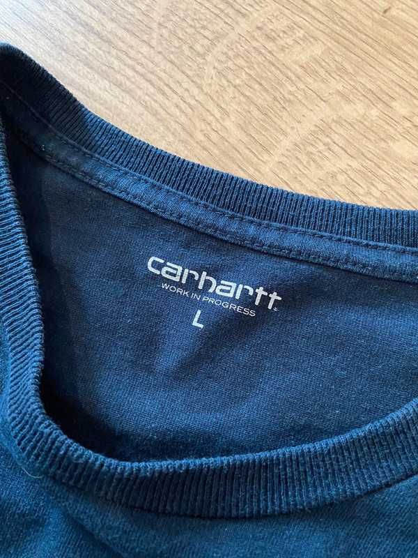 Bluzka, longsleeve Carhartt granatowy navy L streetwear workwear swag