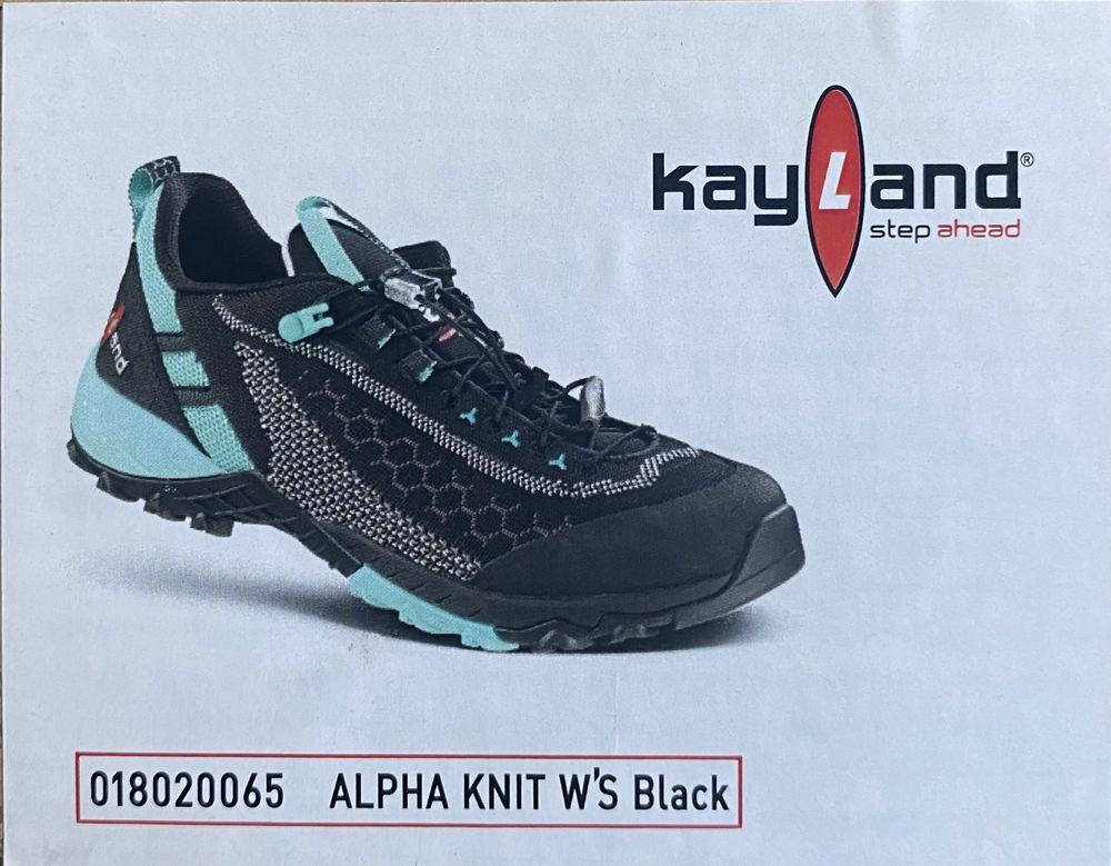 Тренінгове взуття kayland alpha knit black (кросівки)