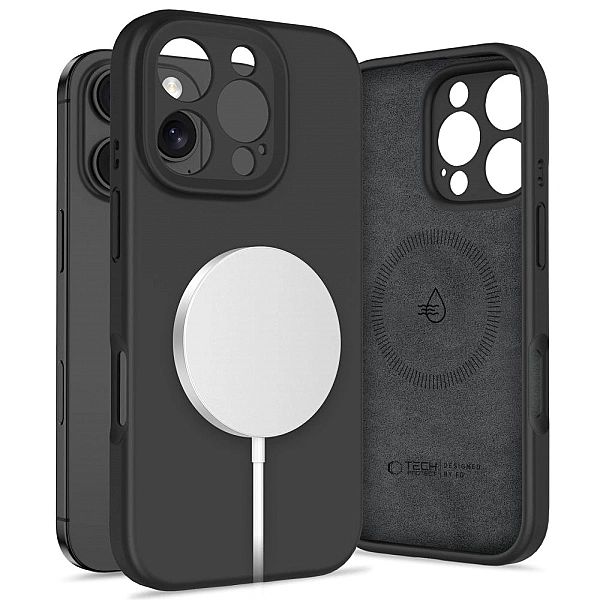 Tech-Protect Liquid Silicone Magsafe Iphone 16 Pro Black