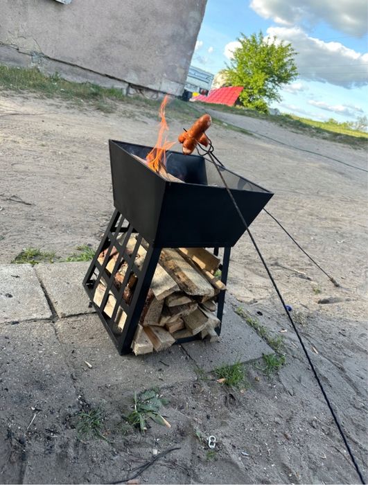 Palenisko Ogrodowe Napoli 33cm Stalowe Czarne Do Grilla Ogniska