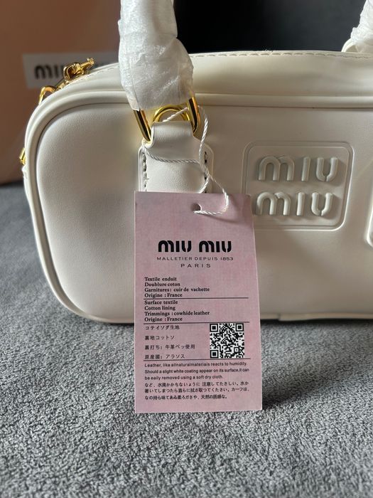 Biała Torebka miu miu