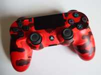 PAD SONY PS4 Dualshock 4 V2 Camo Red w stanie BARDZO dobrym !