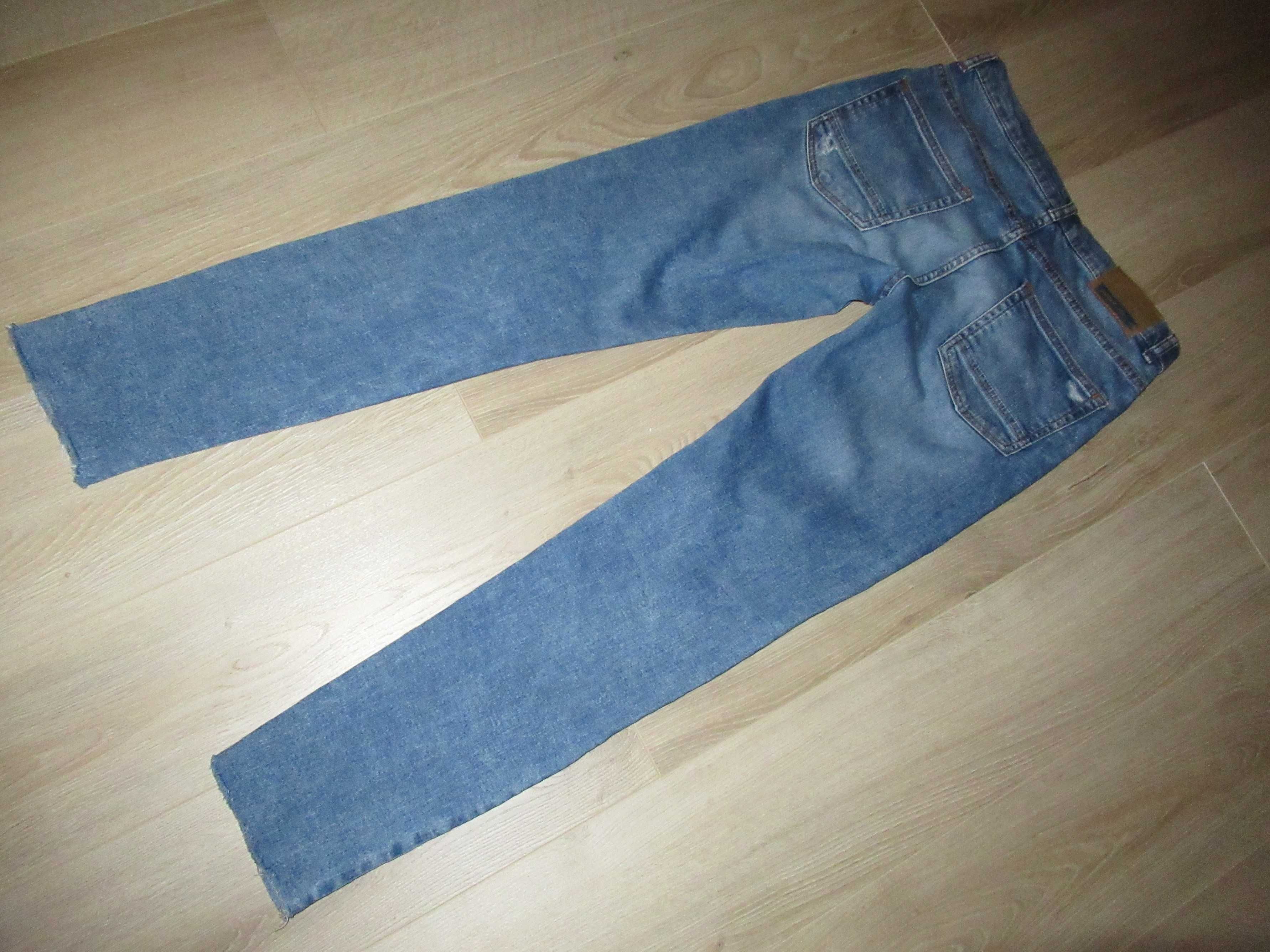Zara spodnie jeans z dziurami dla chłopca 164