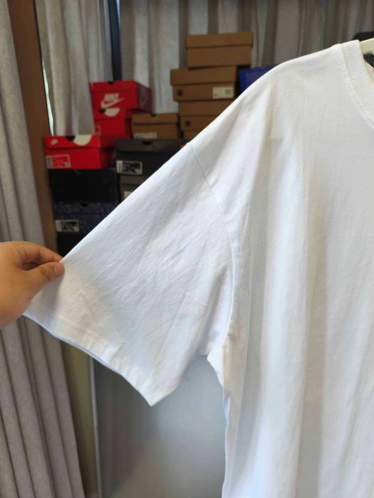 Stussy Męska Biała Koszulka z Nadrukiem Rozmiar XL