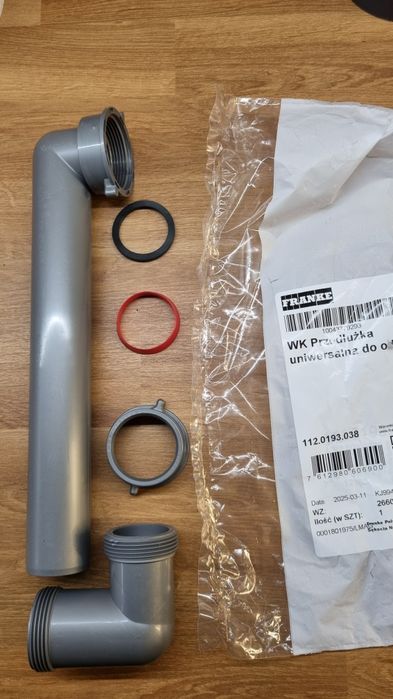 Przedłużka oszczędzająca miejsce do syfonu Franke