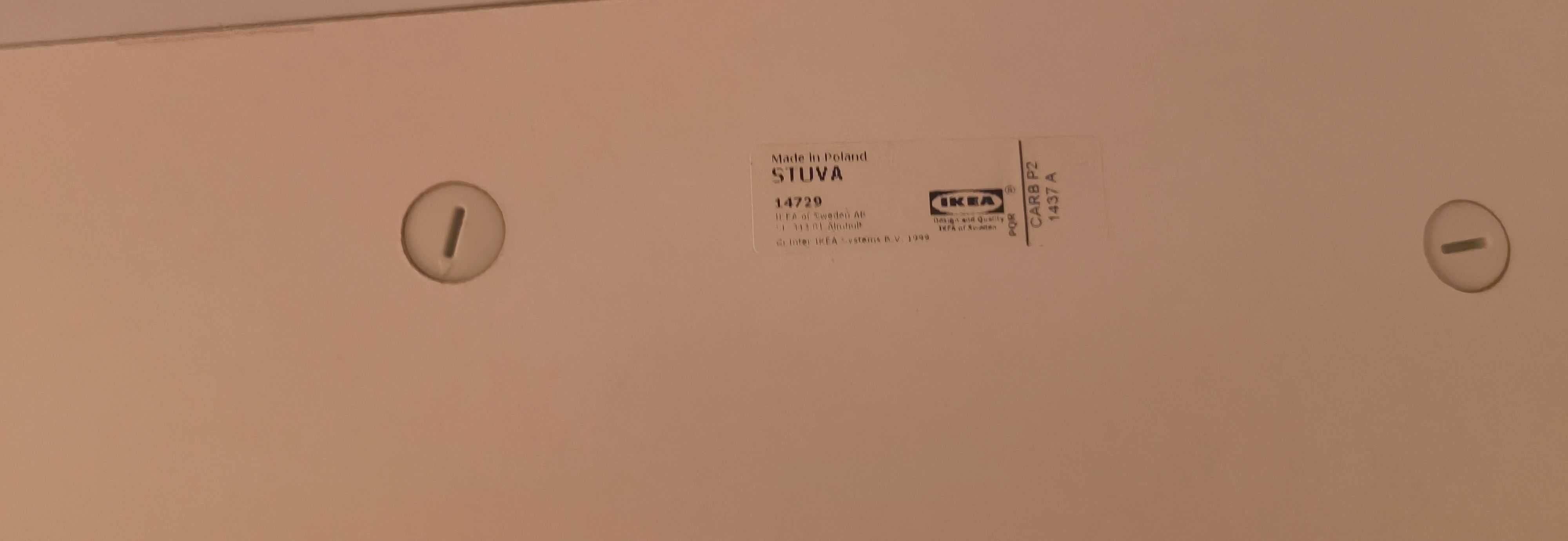 IKEA STUVA ławka z szufladą + materac SMASTAD pojemnik na zabawki