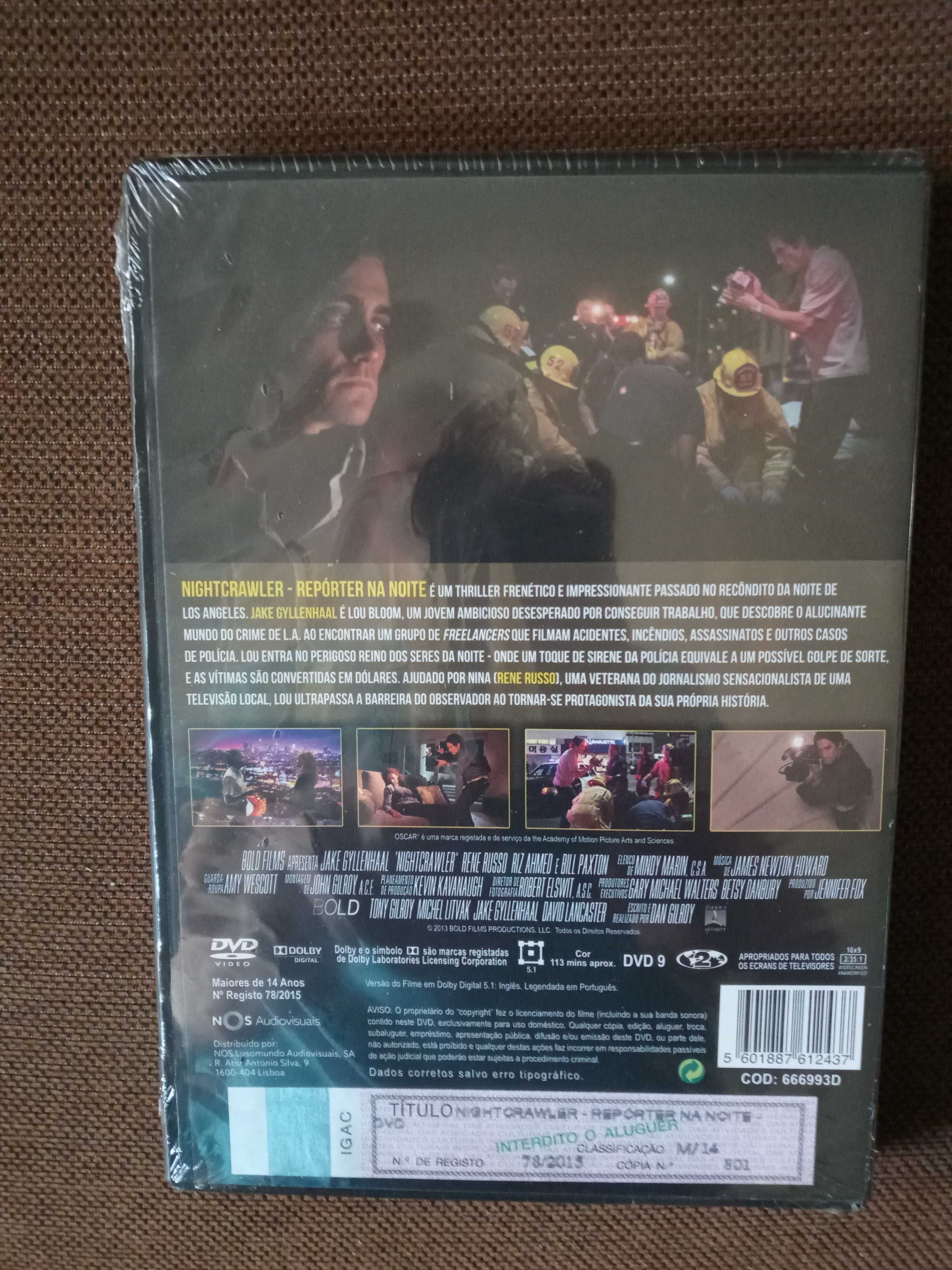 filme dvd original - nighcrawler repórter na noite - novo selado