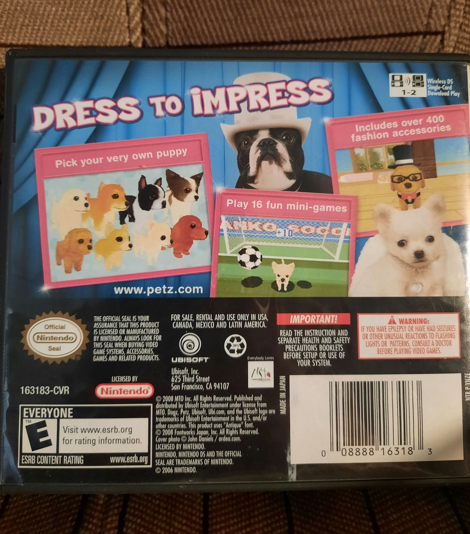 Komplet Dogz Fashion Game Boy Advance + Nintendo Ds